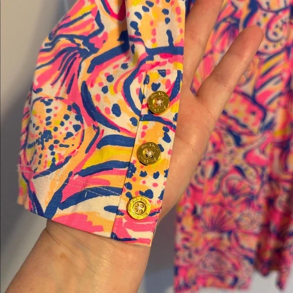 Lilly Pulitzer long sleeve shift dress size Large - Picture 4 of 8
